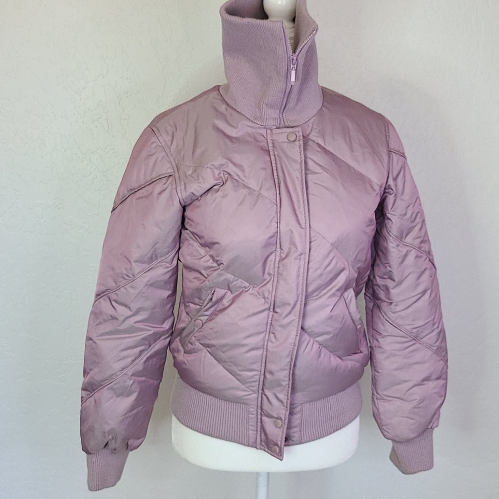 Vintage purple lilac puffer jacket medium U2